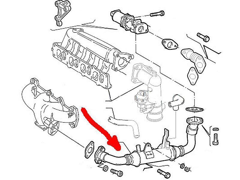 Трубка теплообменника EGR Fiat Doblo 1.9 Brucke 55199705 55199705BR фото