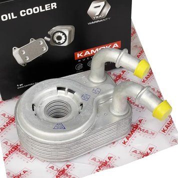 Теплообмінник масляний Fiat Doblo 1.9 Kamoka 55180933 7730058 фото